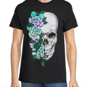 Black Skull Graphic T-Shirt